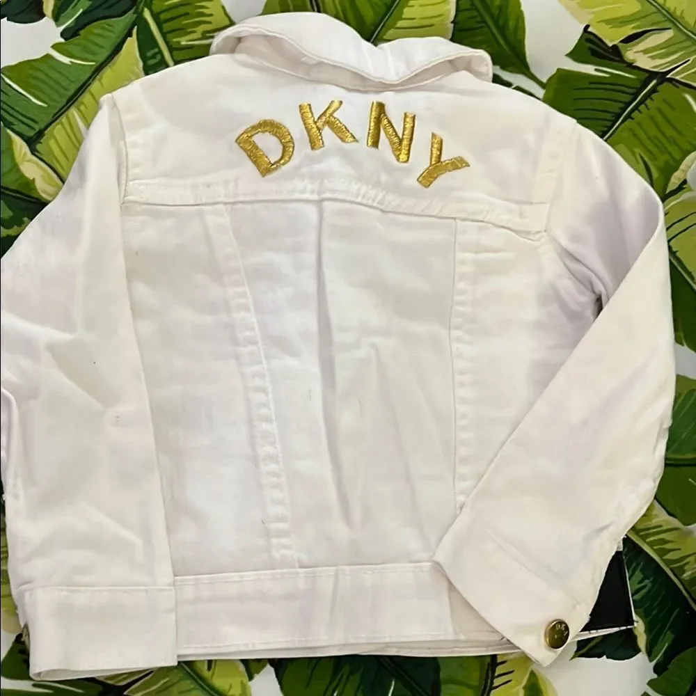 DKNY White Toddler Girls Jean Jacket Size 2T